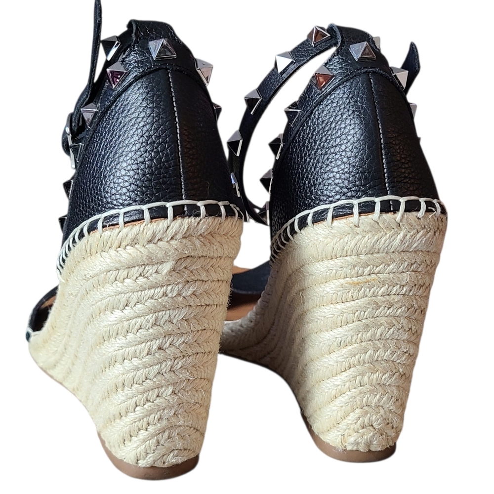 STEVE MADDEN | PRESTO LEATHER | WEDGE ESPADRILLES | SIZE 8.5 - Picture 8 of 10
